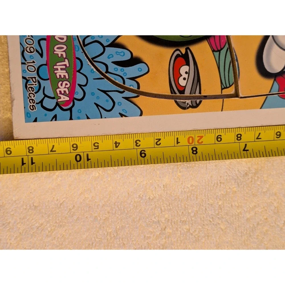 1997 Playskool Mrs Potato Head Spud of the Sea Wooden Tray Puzzle 10 Pc...